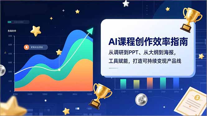 AI课程创作效率指南,从调研到PPT、从大纲到海报,工具赋能,打造可持续变现产品线-破浪圈