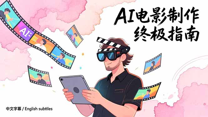 AI电影制作终极指南：从创意到成片，系统掌握智能影视全流程实战课(中英字幕-破浪圈