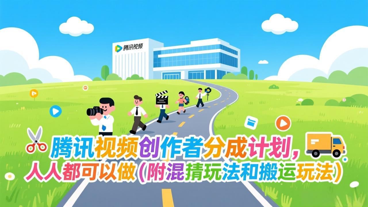 腾讯视频创作者分成计划，人人都可以做(附混剪玩法和搬运玩法-破浪圈