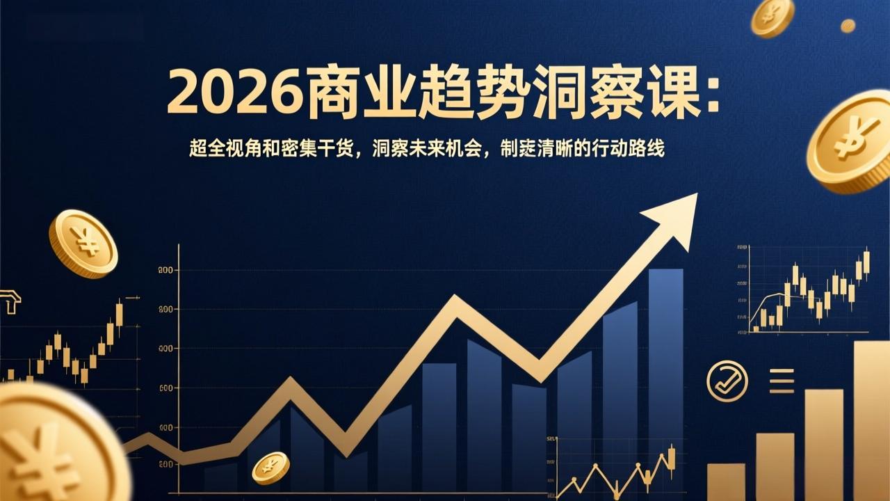 2026商业趋势洞察课:超全视角和密集干货,洞察未来机会,制定清晰的行动路线-破浪圈
