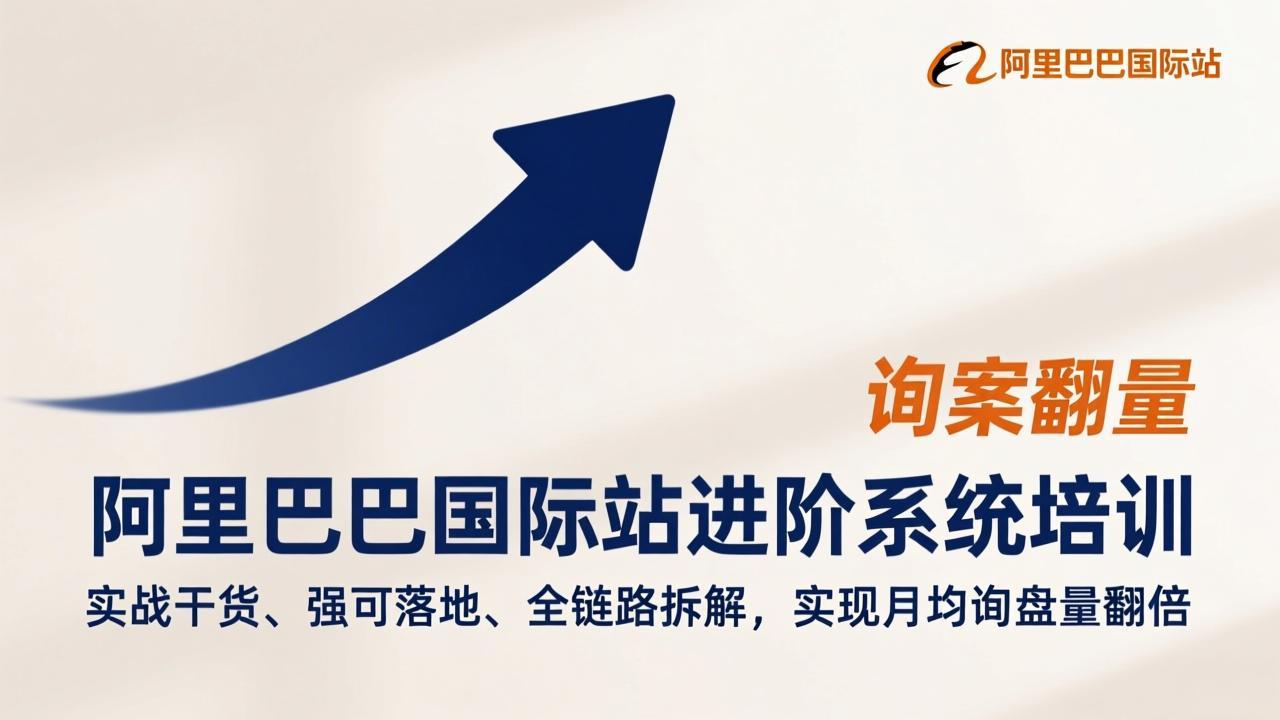 阿里巴巴国际站进阶系统培训,实战干货、强可落地、全链路拆解,实现月均询盘量翻倍-破浪圈