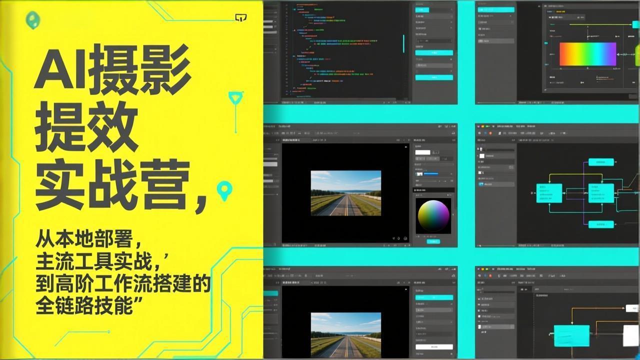 AI+摄影提效实战营，从本地部署，主流工具实战，到高阶工作流搭建的全链路技能-破浪圈