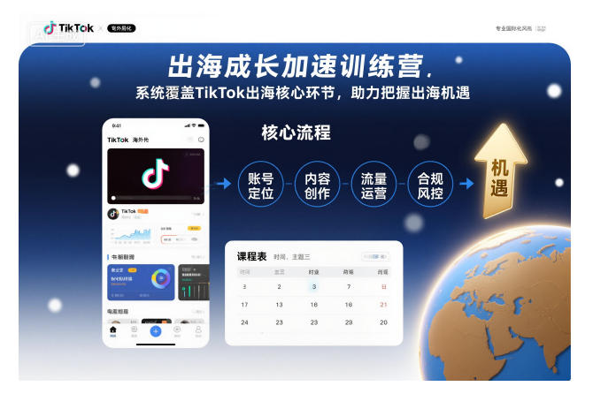出海成长加速训练营,系统覆盖TikTok出海核心环节,助力把握出海机遇(更新)-破浪圈