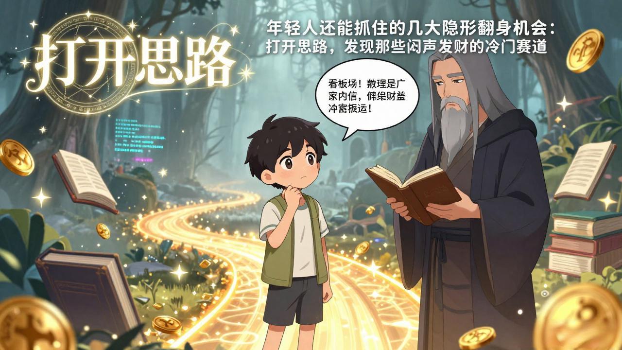 付费文1+2:年轻人还能抓住的几大隐形翻身机会:打开思路,发现那些闷声发财的冷门赛道-破浪圈