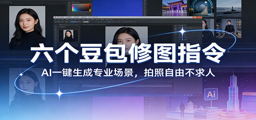 六个豆包修图指令:AI 一键生成专业场景,拍照自由不求人-破浪圈