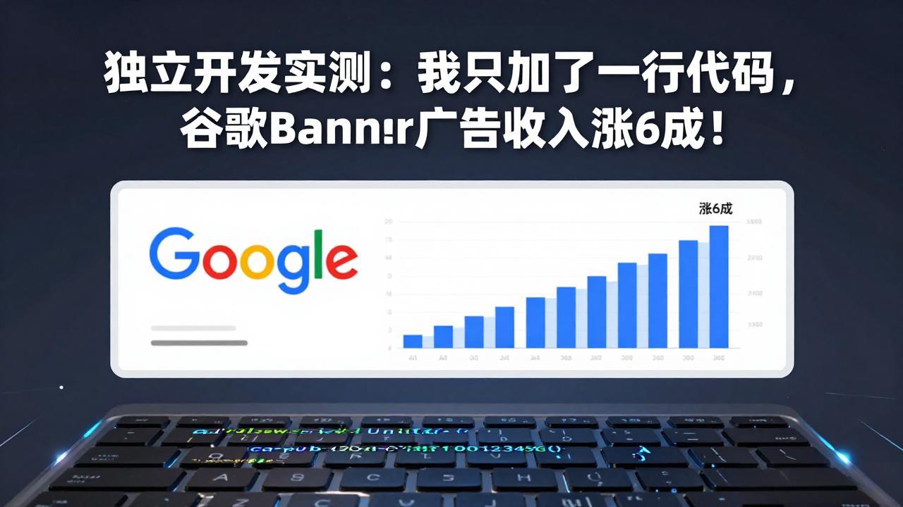 付费文章:独立开发实测:我只加了一行代码,谷歌Banner广告收入涨6成!-破浪圈