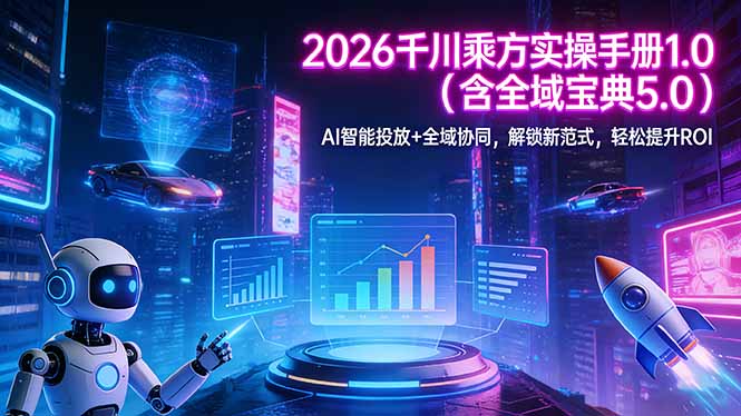 2026 千川乘方实操手册 1.0(含全域宝典 5.0-破浪圈