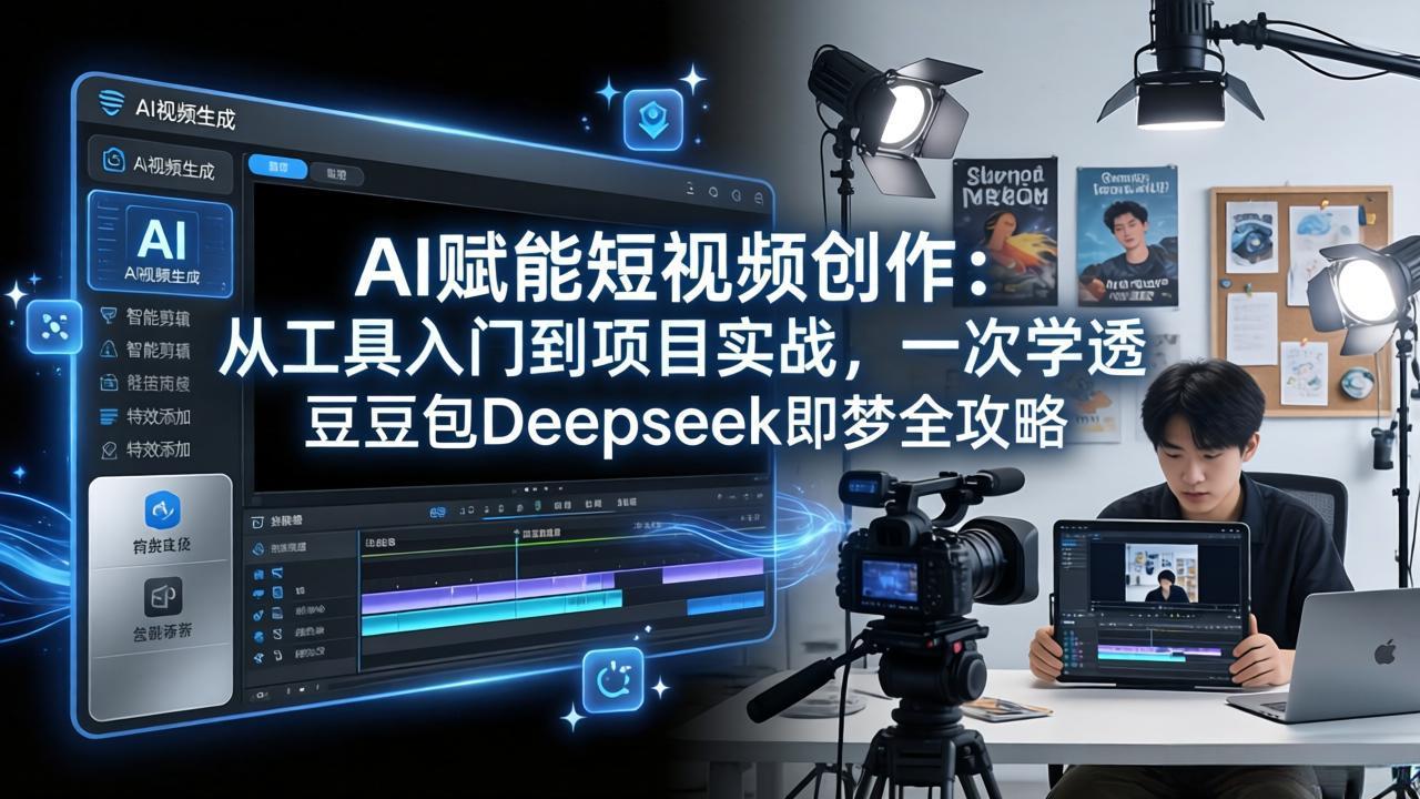 AI赋能短视频创作：从工具入门到项目实战，一次学透豆包Deepseek即梦全攻略-破浪圈